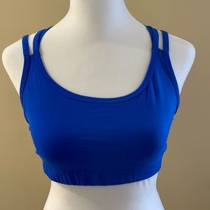 GapFit royal blue strappy sports bra. Size Small.